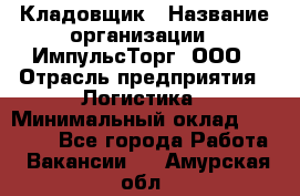 Кладовщик › Название организации ­ ИмпульсТорг, ООО › Отрасль предприятия ­ Логистика › Минимальный оклад ­ 45 000 - Все города Работа » Вакансии   . Амурская обл.